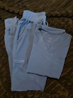 Royal Blue Cozyfit Jogger Scrub Set